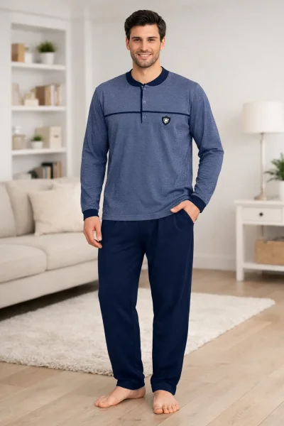 Melika Erkek Penye Pijama Takımı 3'lü Karışık
