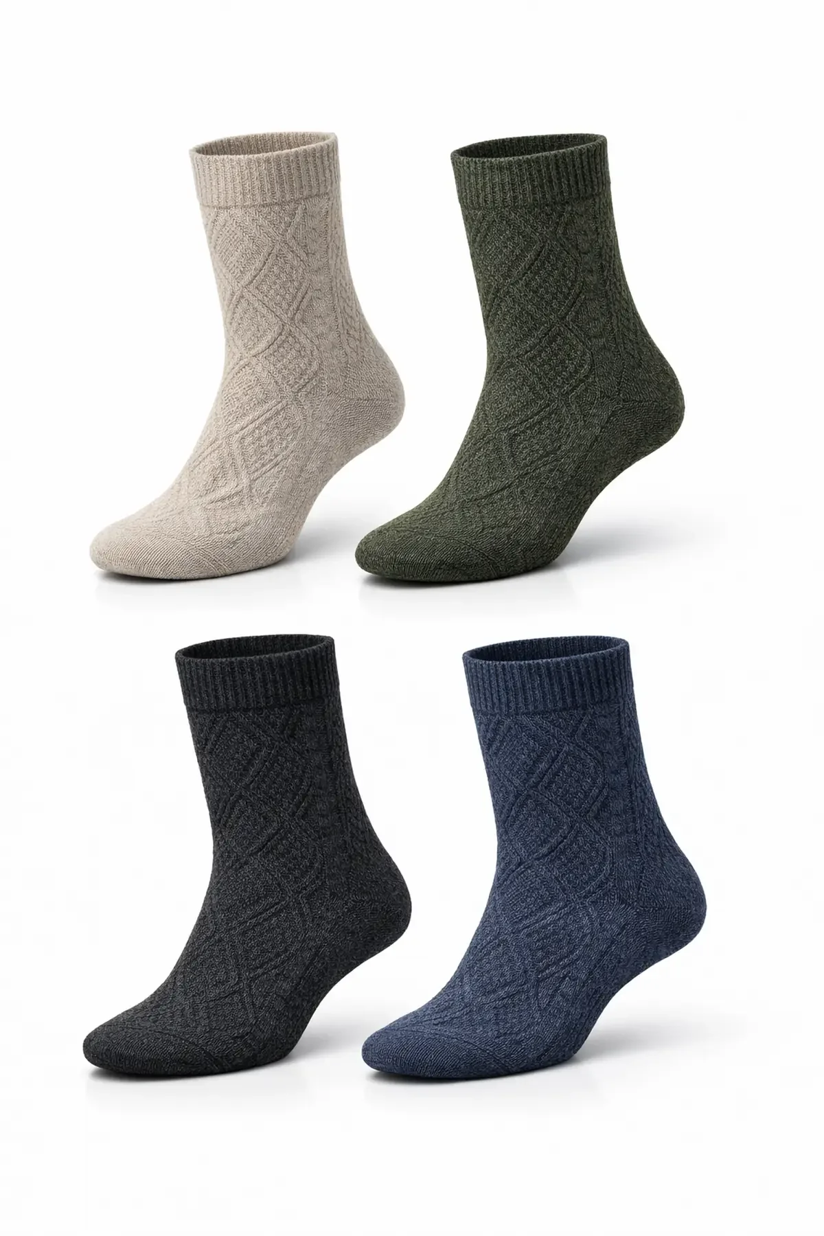 Miss Bella Erkek Lambswool Çorap 12li - 1