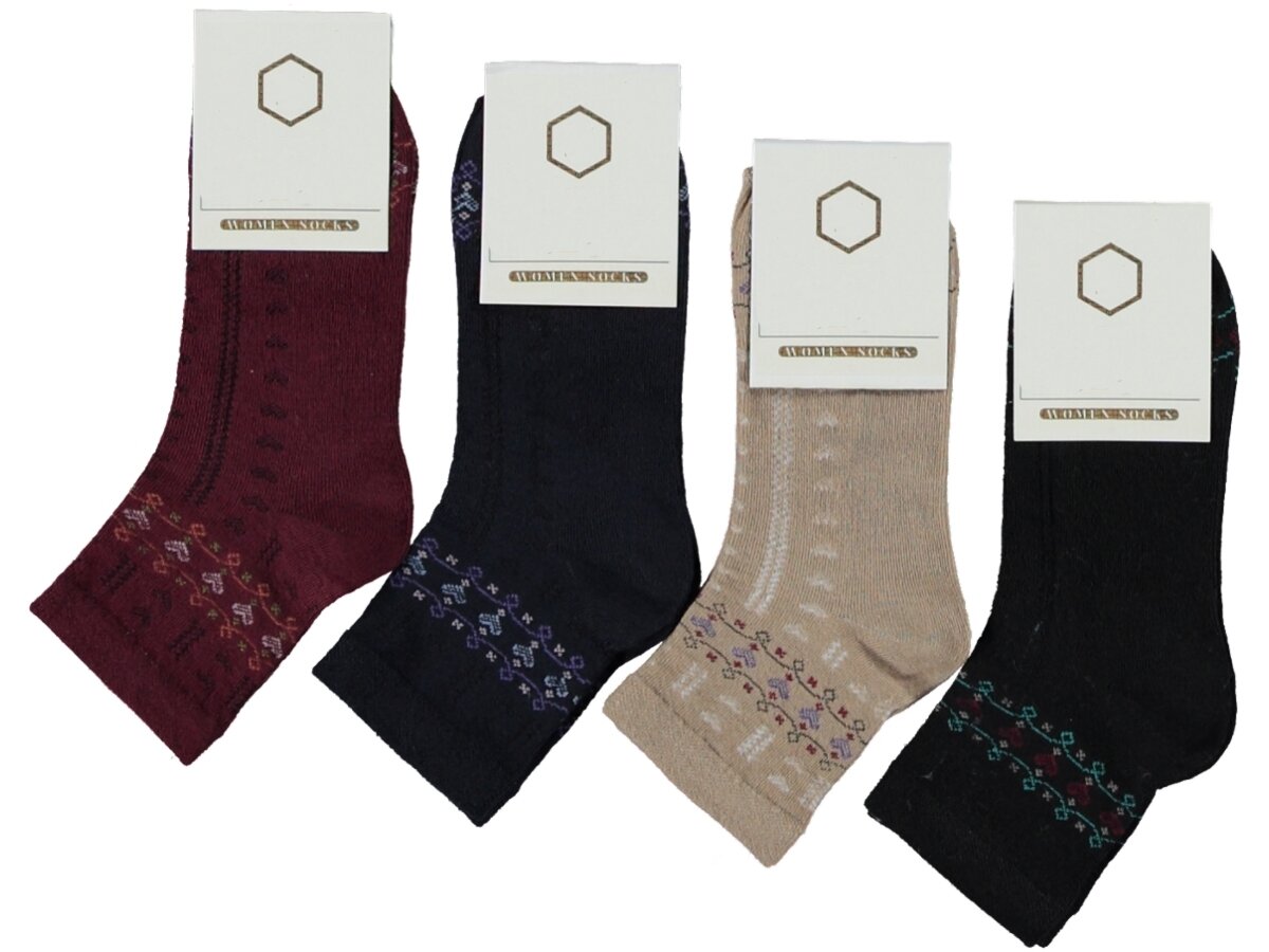 Miss Bella Kadın Penye Patik 12'li - 1