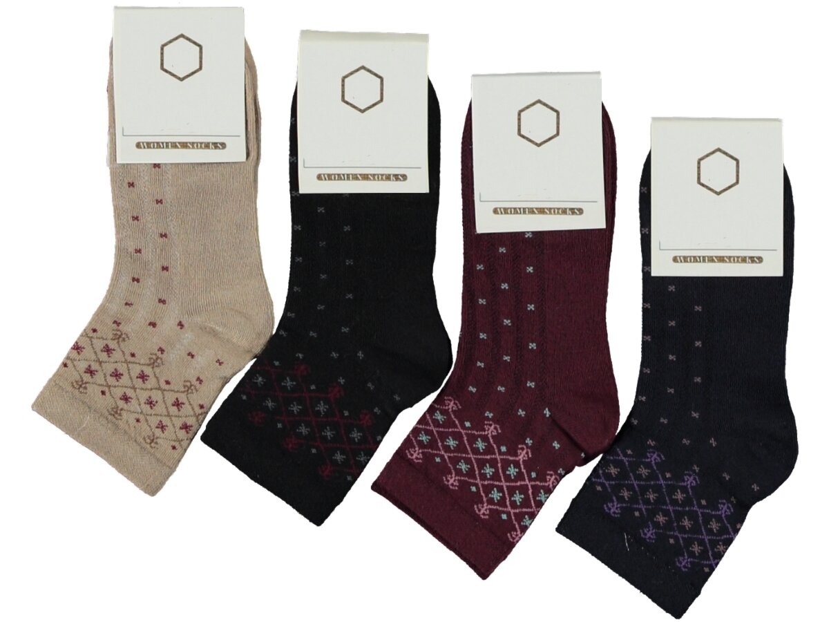 Miss Bella Kadın Penye Patik 12'li - 2