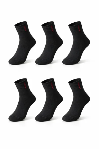 Miss Bella Kadın Termal Patik Siyah 12'li Siyah