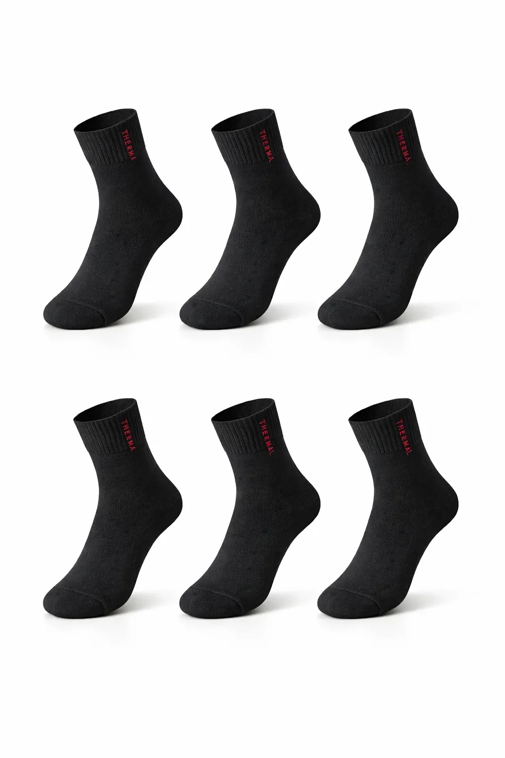 Miss Bella Kadın Termal Patik Siyah 12'li - 1