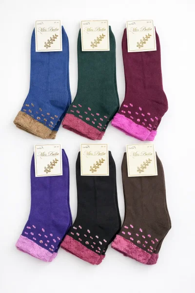 Miss Bella Kadın Üç Boyutlu Havlu Patik 12'li - 4