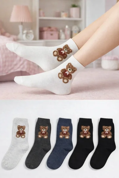 Miss Bella Kadın Yumoş Kolej Patik 12'li - 1