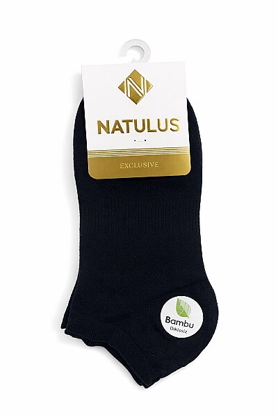 Natulus Kadın Bambu Patik 12'li Siyah