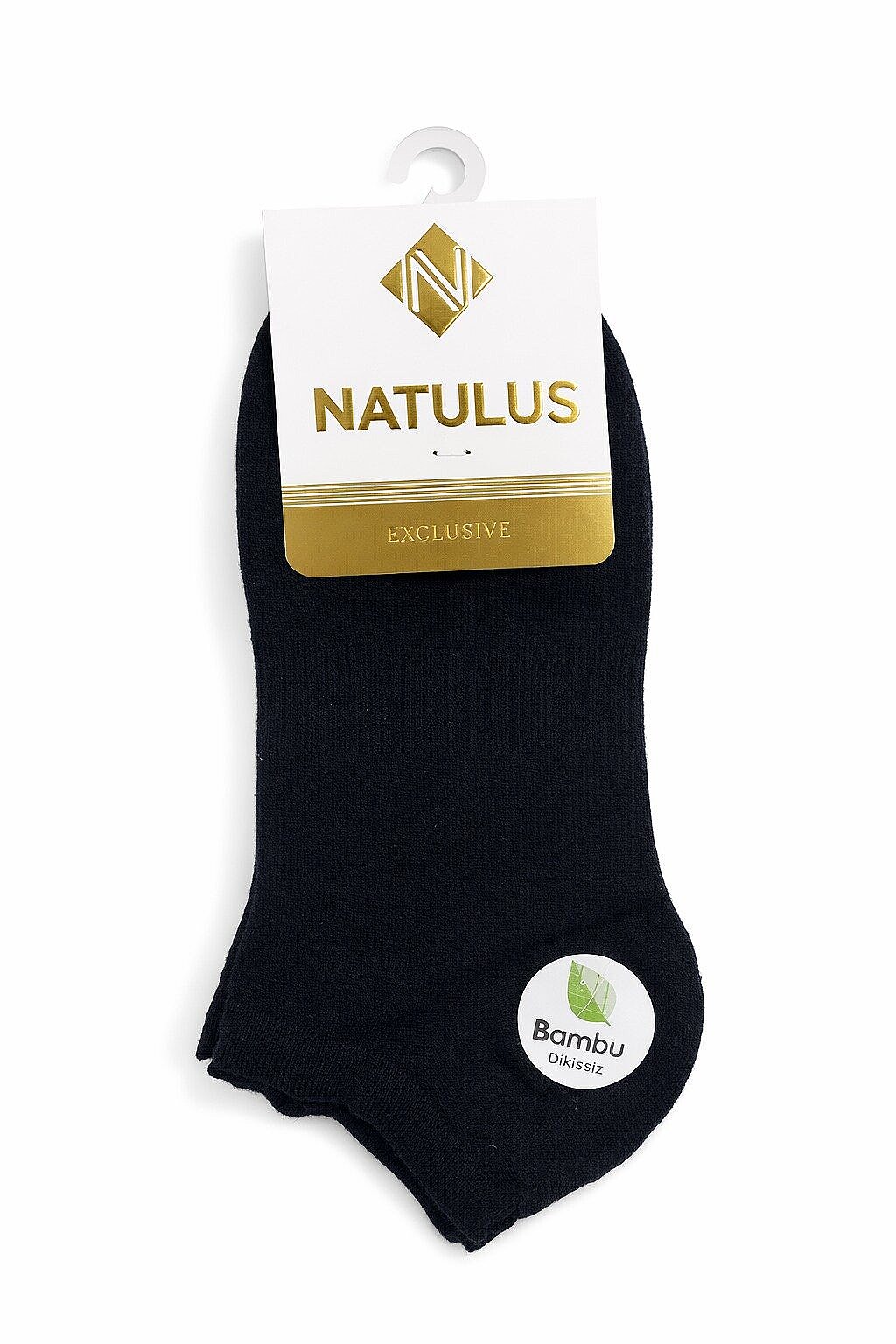 Natulus Kadın Bambu Patik 12'li Siyah - 1