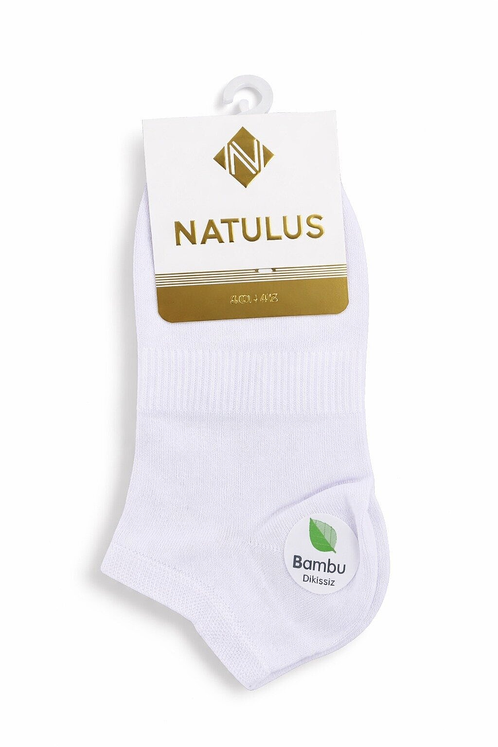 Natulus Kadın Bambu Patik 12'li Beyaz - 1