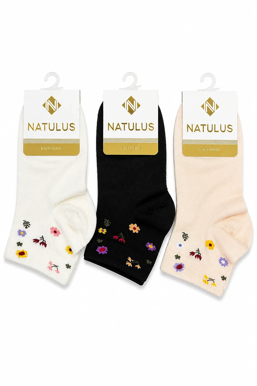 Natulus Kadın Desenli Patik 12li - 2