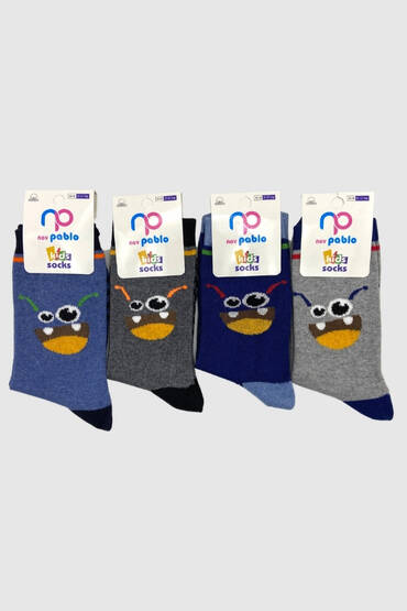 New Pablo Çocuk Soket Çorap 12'li Paket Asorti - 1
