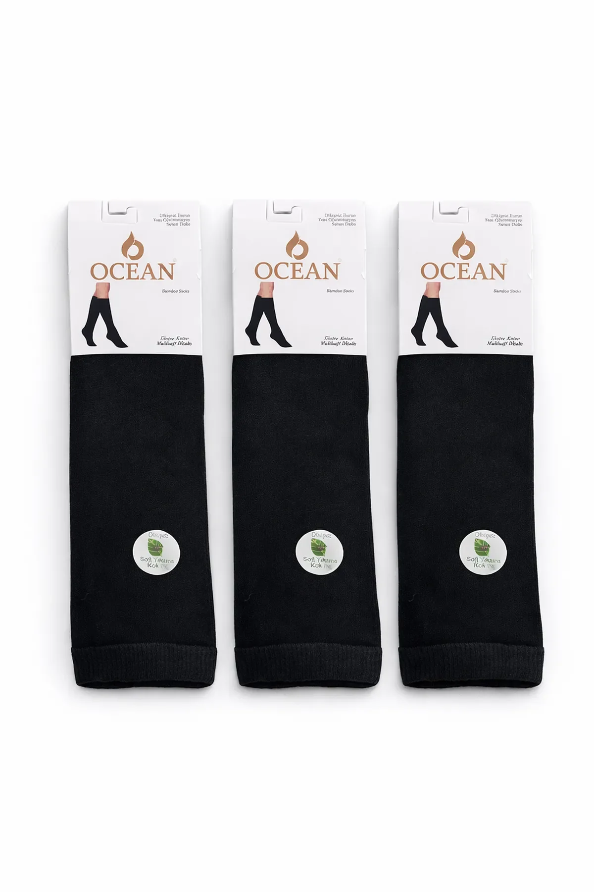 Ocean Kadın Dizaltı Bambu Çorap 12li - 2