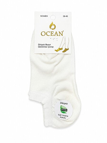 Ocean Kadın Sneakers Patik 12'li Ekru