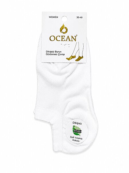Ocean Kadın Sneakers Patik 12'li Beyaz
