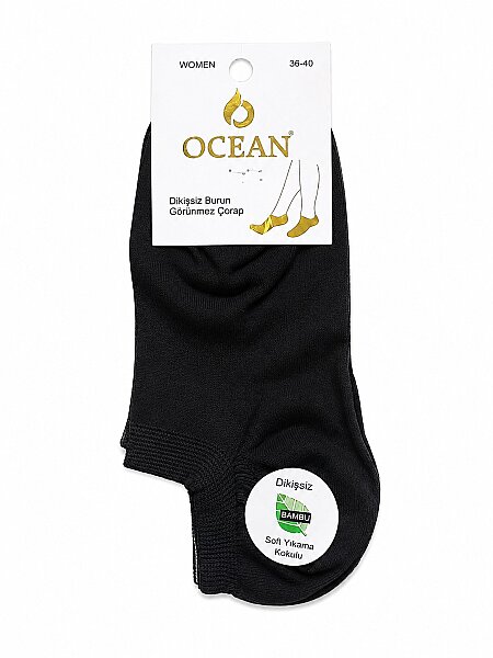 Ocean Kadın Sneakers Patik 12'li Siyah