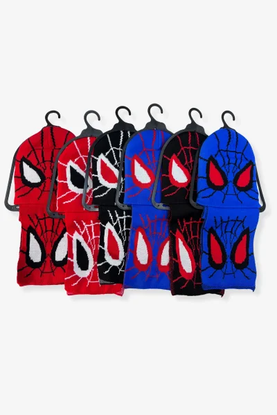 Örümcek Atkı Bere 2li Takım - (1)