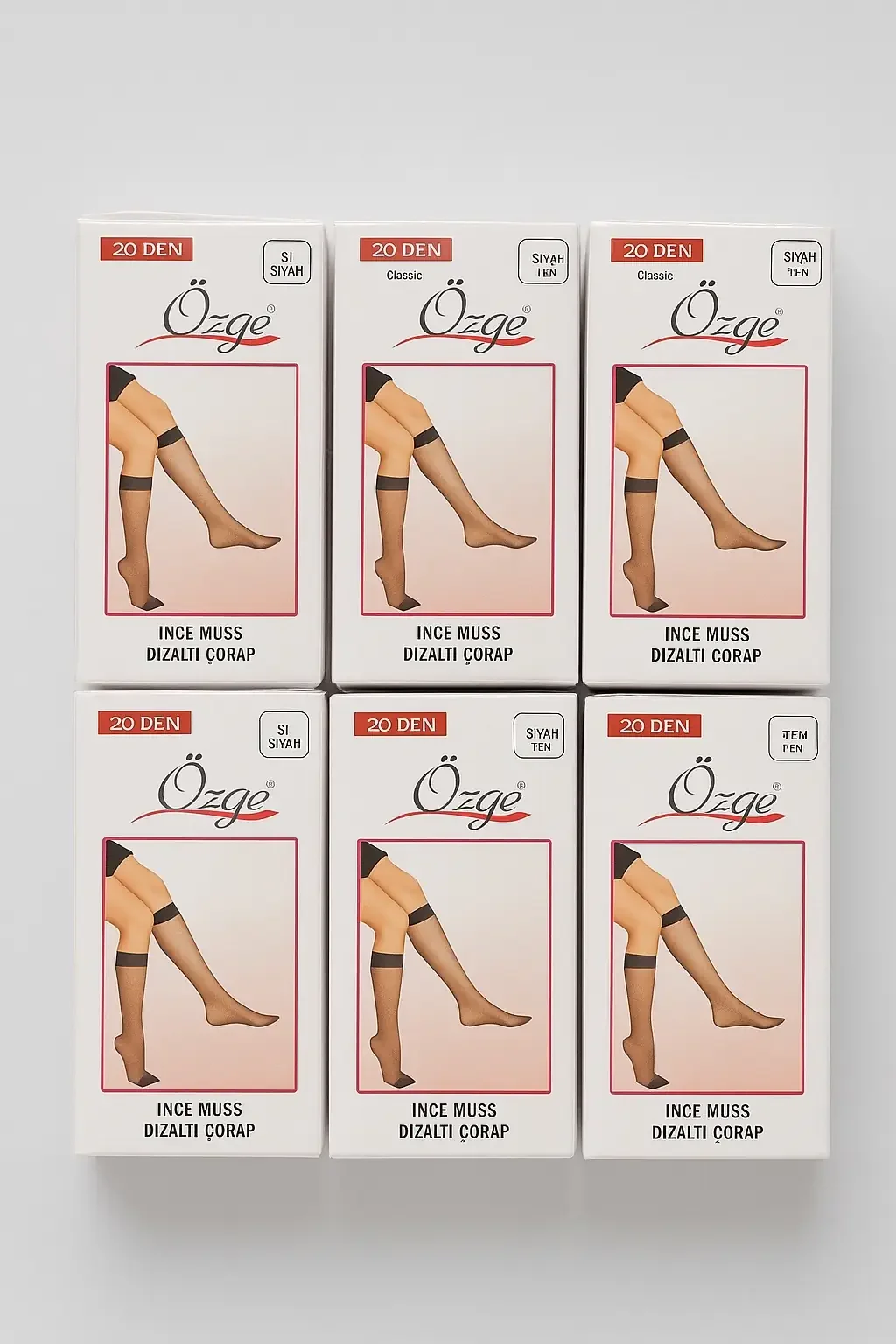 Özge 20 Den Muss Pantolon Çorap 12'li Ten Pembe Kutu - 1