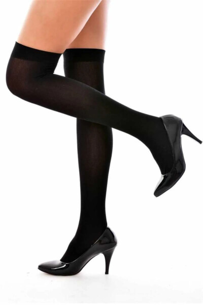 Özge Dizüstü Muss Anne Çorap 12'li Paket Siyah - ÖZGE ÇORAP