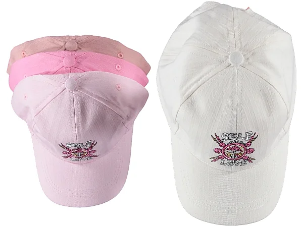 P-y25240-8 Kitti 5-8 Self Nakışlı Kız Şapka 6'lı