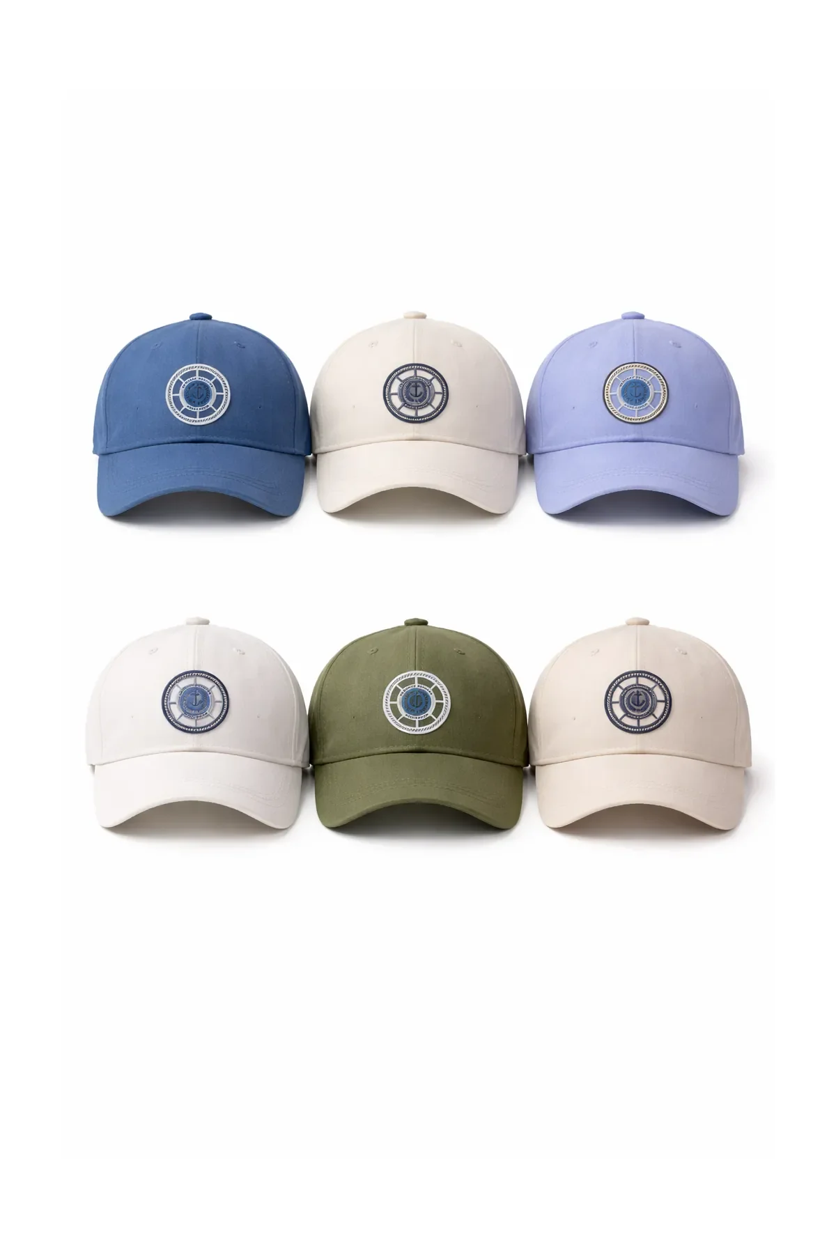 P-Y26040-03 Kitti 0-18 Çapa Baskılı Erkek Şapka 6'lı - 1