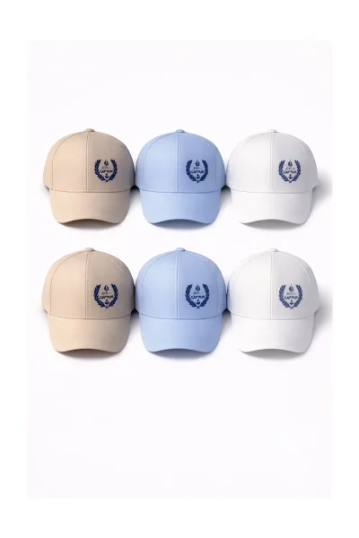 P-Y26040-04 Kitti 0-18 Yelken Nakışlı Erkek Şapka 6'lı - 1