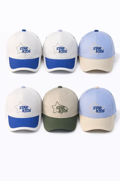 P-Y26040-05 Kitti 0-18 Yıldız Nakışlı Erkek Şapka 6'lı - 1