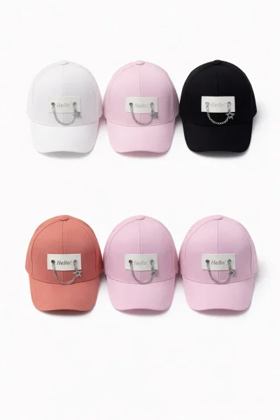 P-Y26300-03 Kitti 9-15 Zincirli Kız Şapka 6'lı 