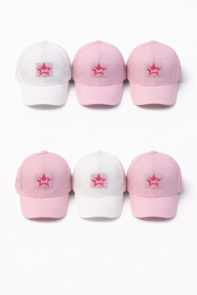 P-Y26300-04 Kitti 9-15 Etiketli Kız Şapka 6'lı - KİTTİ