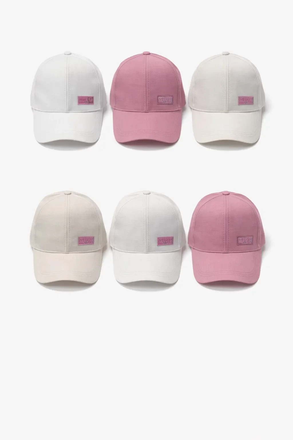 P-Y26300-06 Kitti 9-15 Düz Etiketli Kız Şapka 6'lı - 1