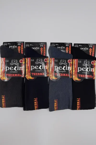 Pelin Erkek Termal Çorap 12li Karışık 