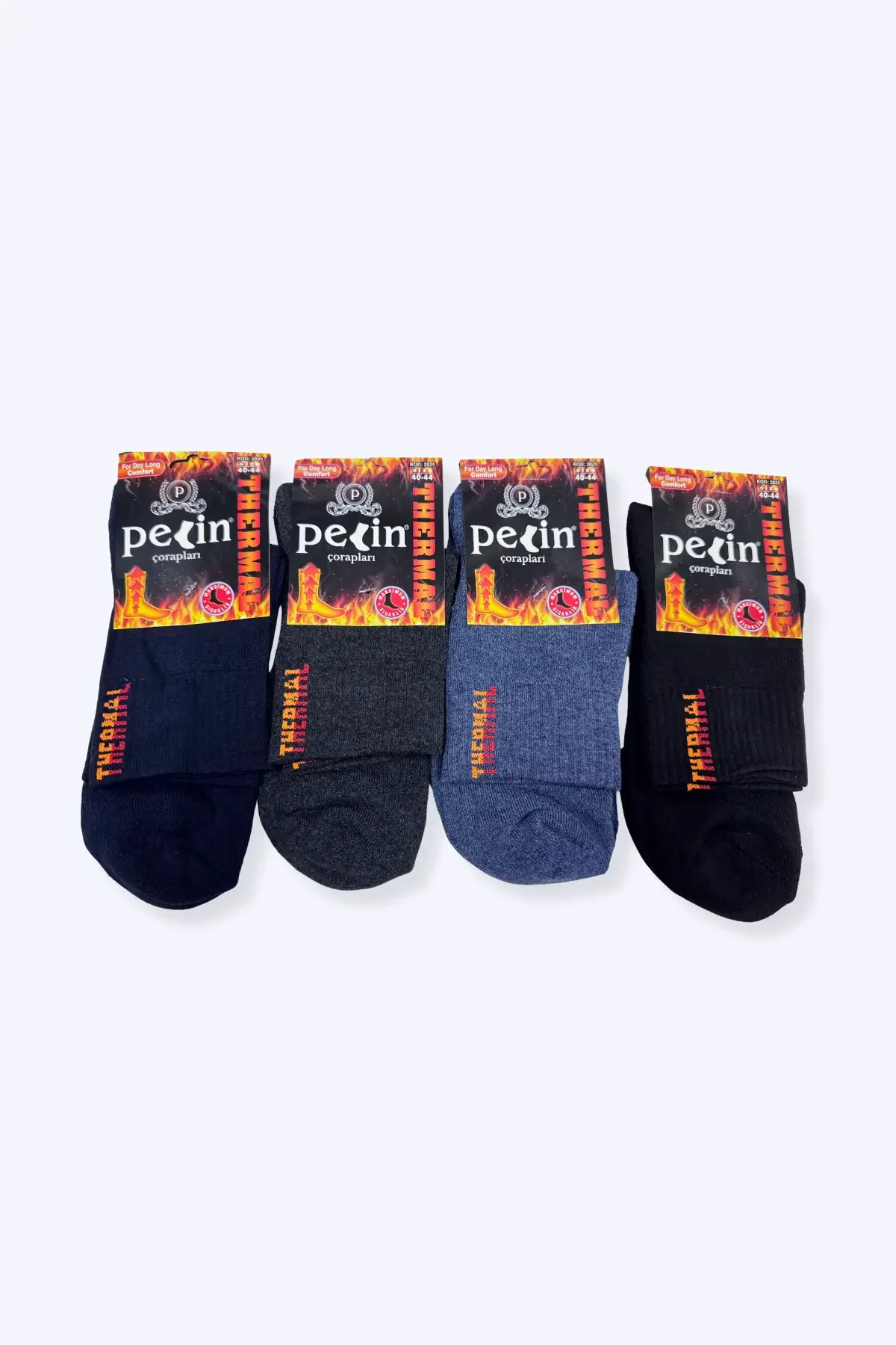 Pelin Erkek Termal Konç Patik 12li Karışık - 2