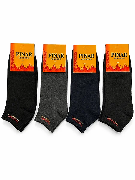 Pınar Erkek Termal Havlu Patik 12'li Karışık