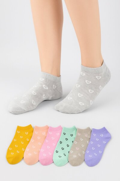 Pınar Kadın Desenli Patik 12'li - PINAR ÇORAP