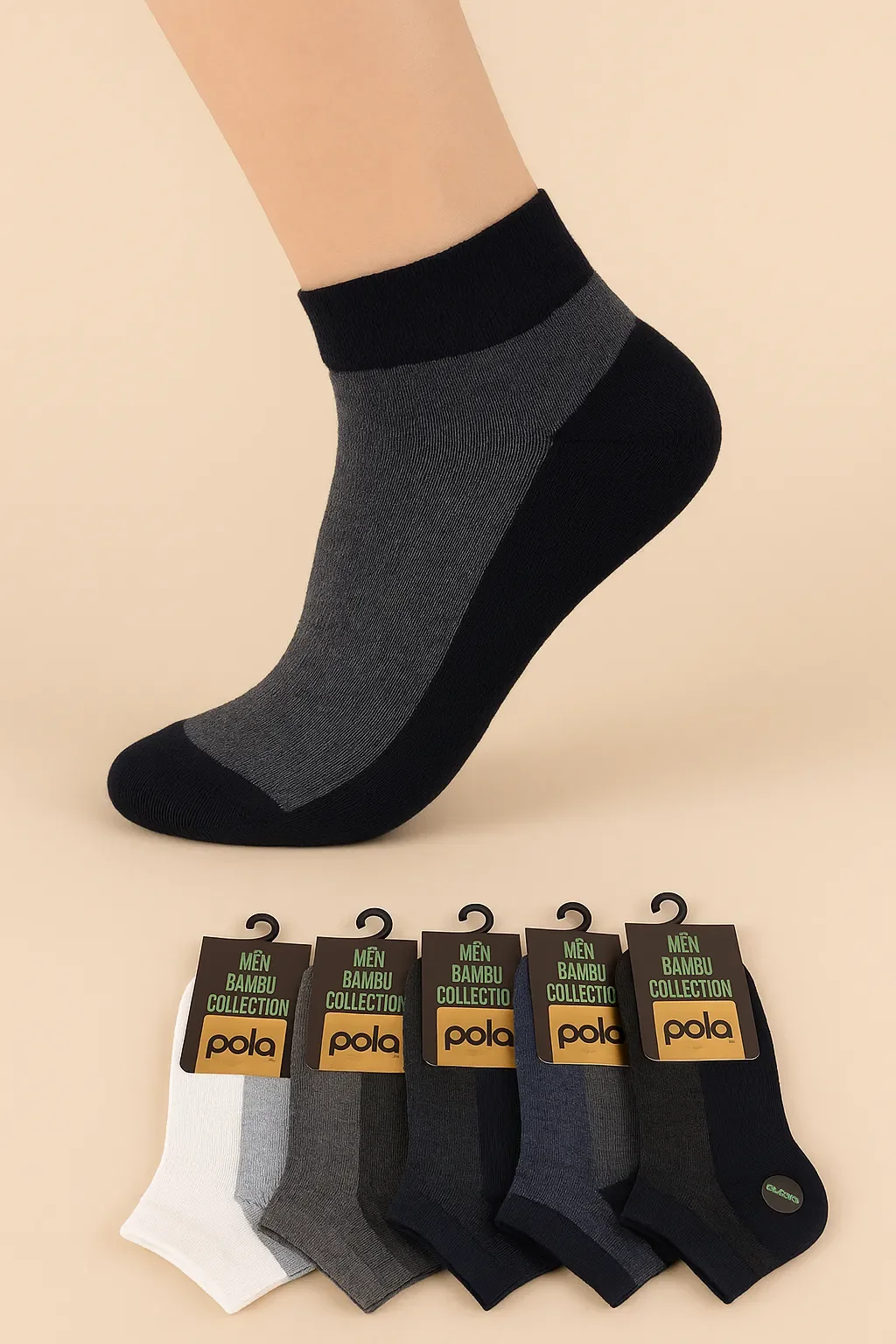 Pola Erkek Bambu Patik 12'li - 1