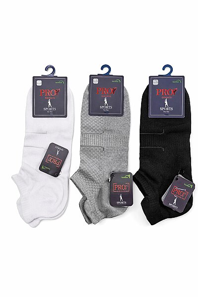 Pro Erkek Bambu Patik 12'li - PRO ÇORAP