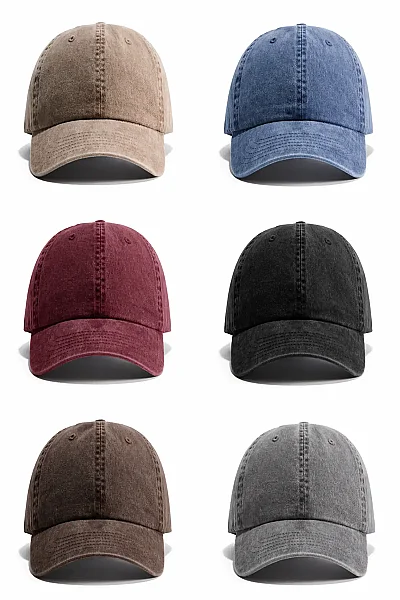 Pyz Yıkamalı Düz Şapka (1)