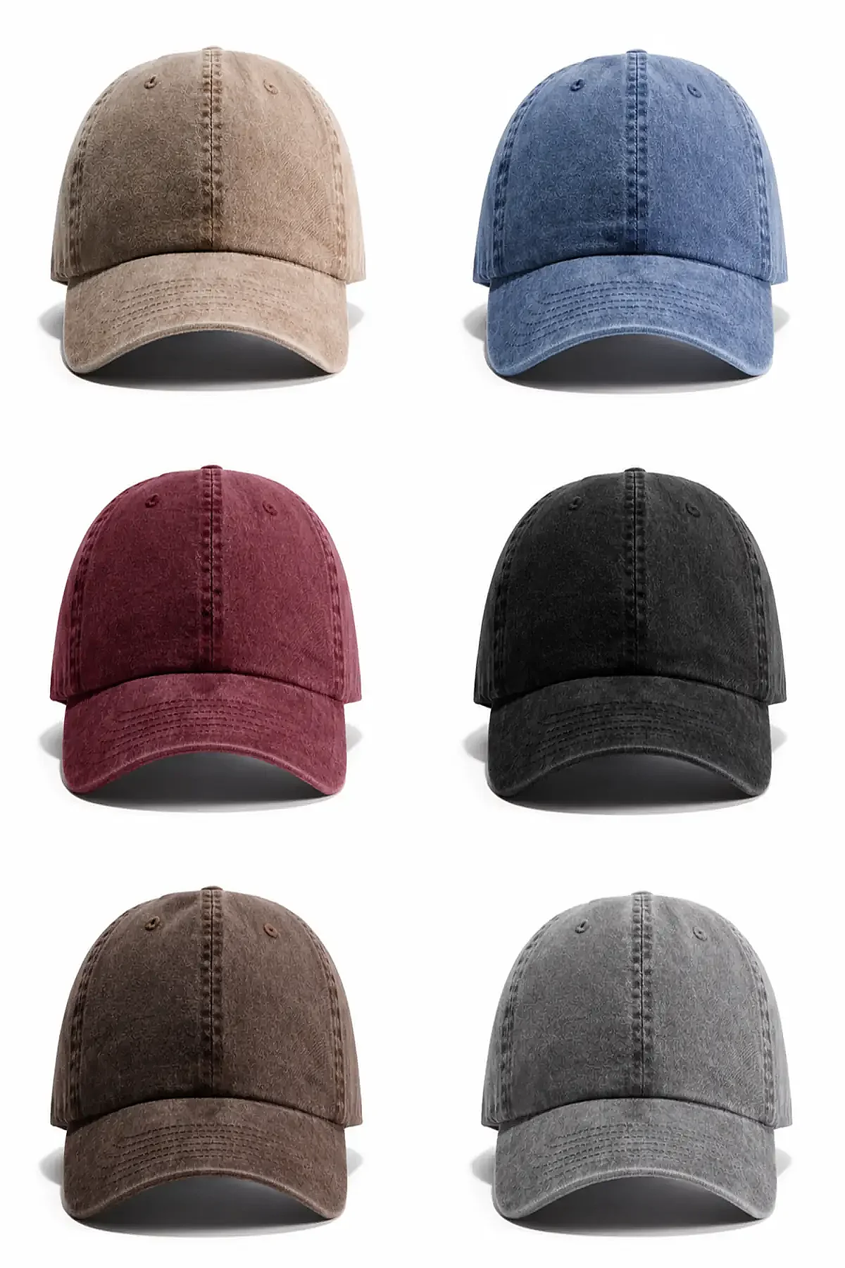 Pyz Yıkamalı Düz Şapka - 2