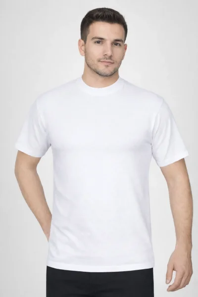 Setrelüx Erkek Dik Yaka Fanila 6'lı Beyaz