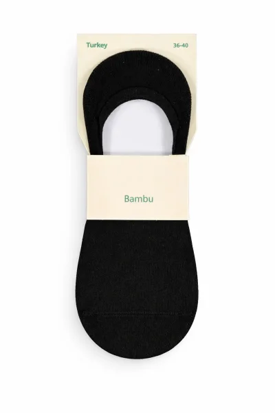 Staray Kadın Bambu Babet 12'li Siyah Siyah