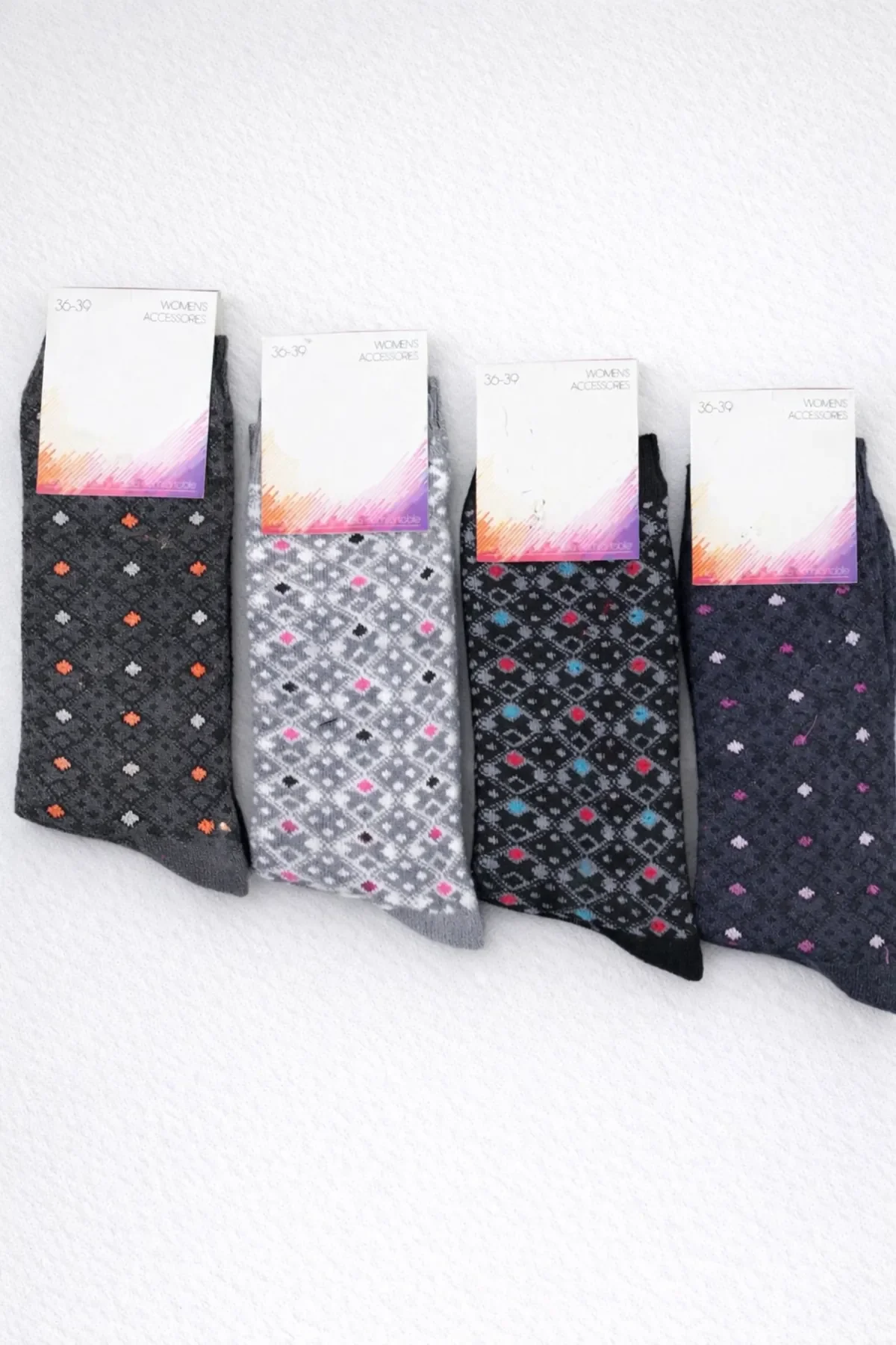 Twenty Kadın Havlu Çorap 12'li - 1