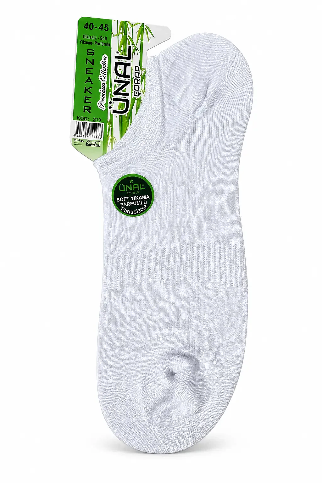 Ünal Erkek Bambu Sneakers 12'li Beyaz - 1