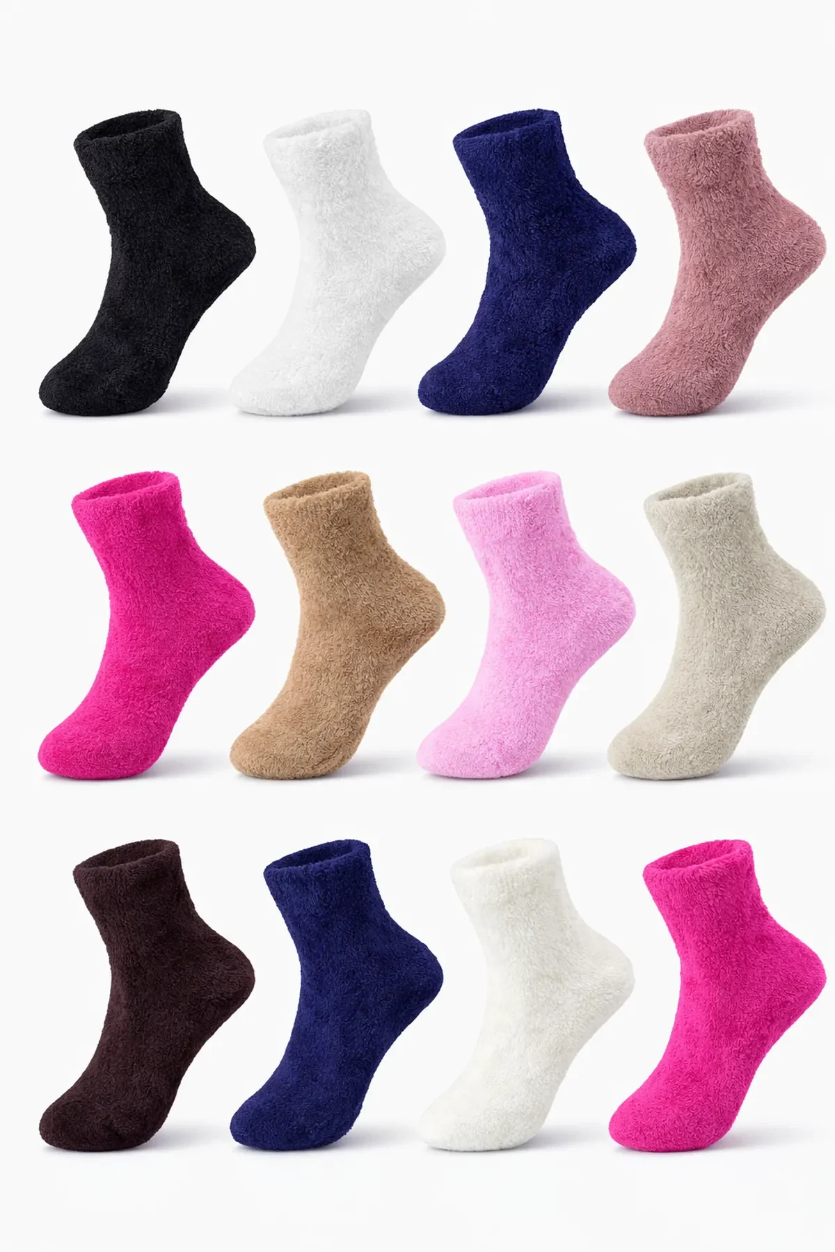 Ünlü Kadın Yumoş Patik 12li - 1