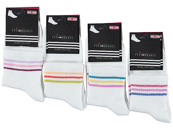 Vakre Kadın Kolej Patik 12'li - VAKRE SOCKS (1)