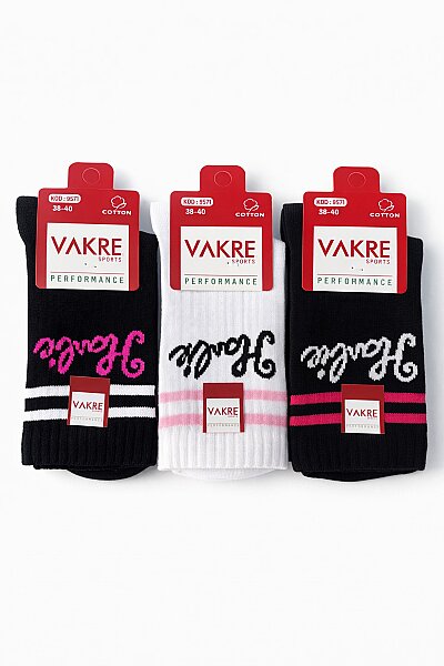 Vakre Kadın Uzun Kolej Çorap 12'li