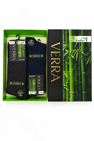 Verra Erkek Bambu Jakarlı Çorap 12li (1)