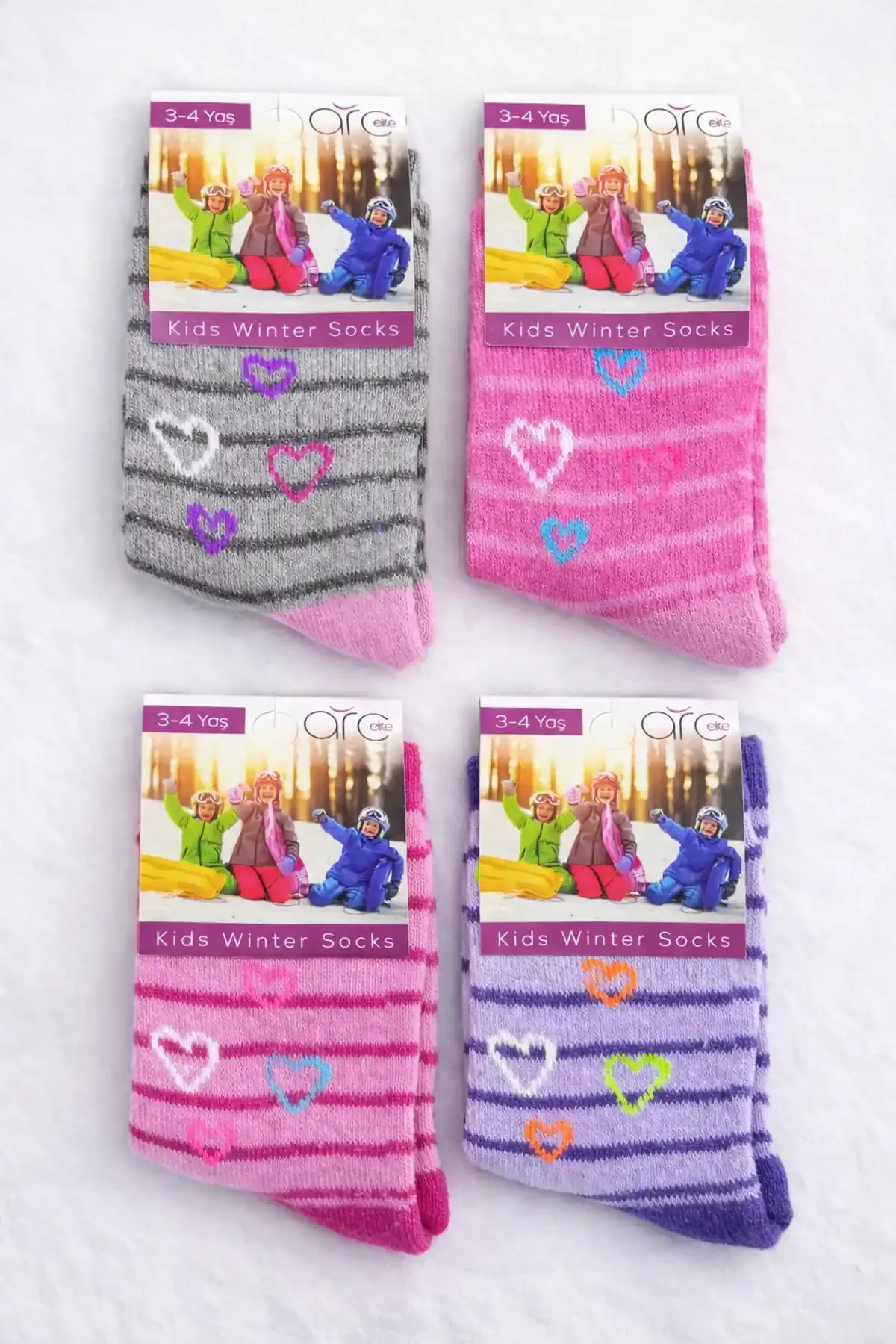 Vip Kız Çocuk Havlu Çorap 12'li - 2