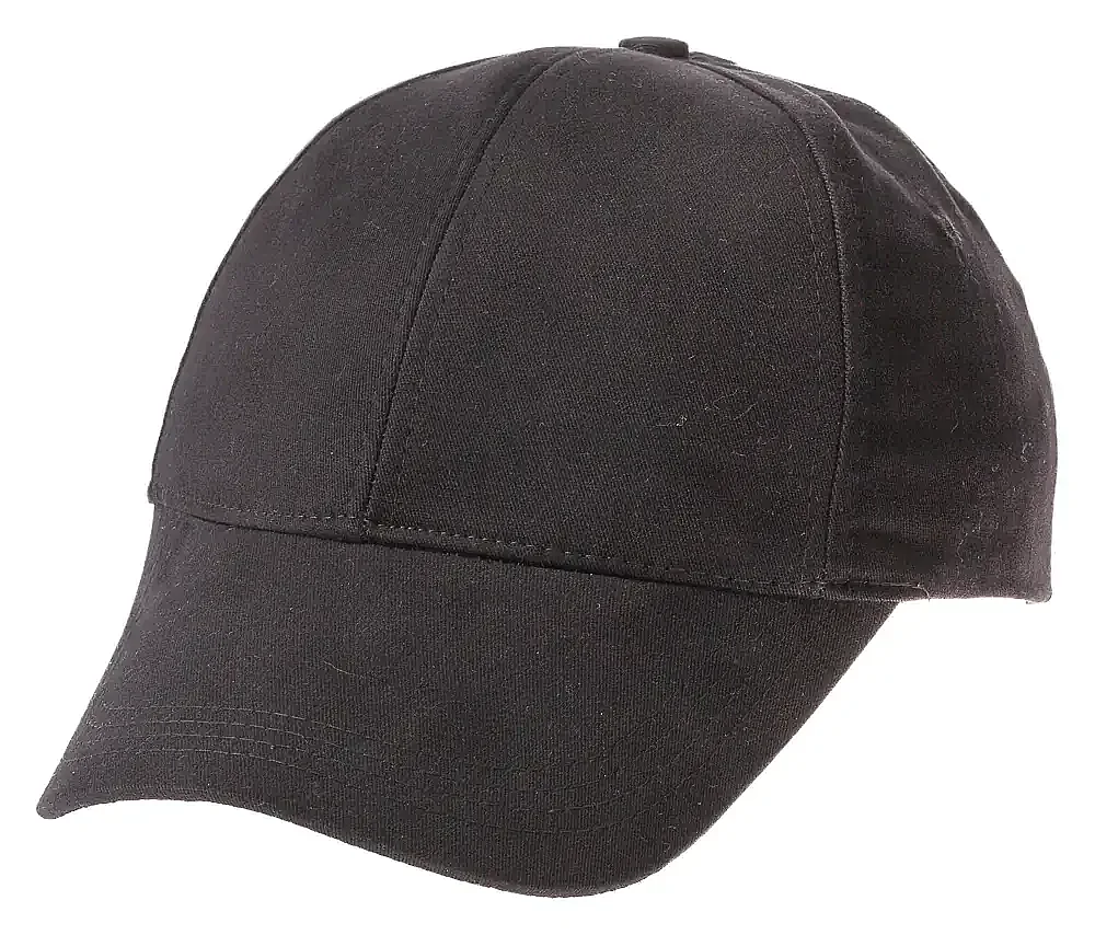 Y1051-001 Suyutti Gabardin Şapka 6lı Siyah - 1