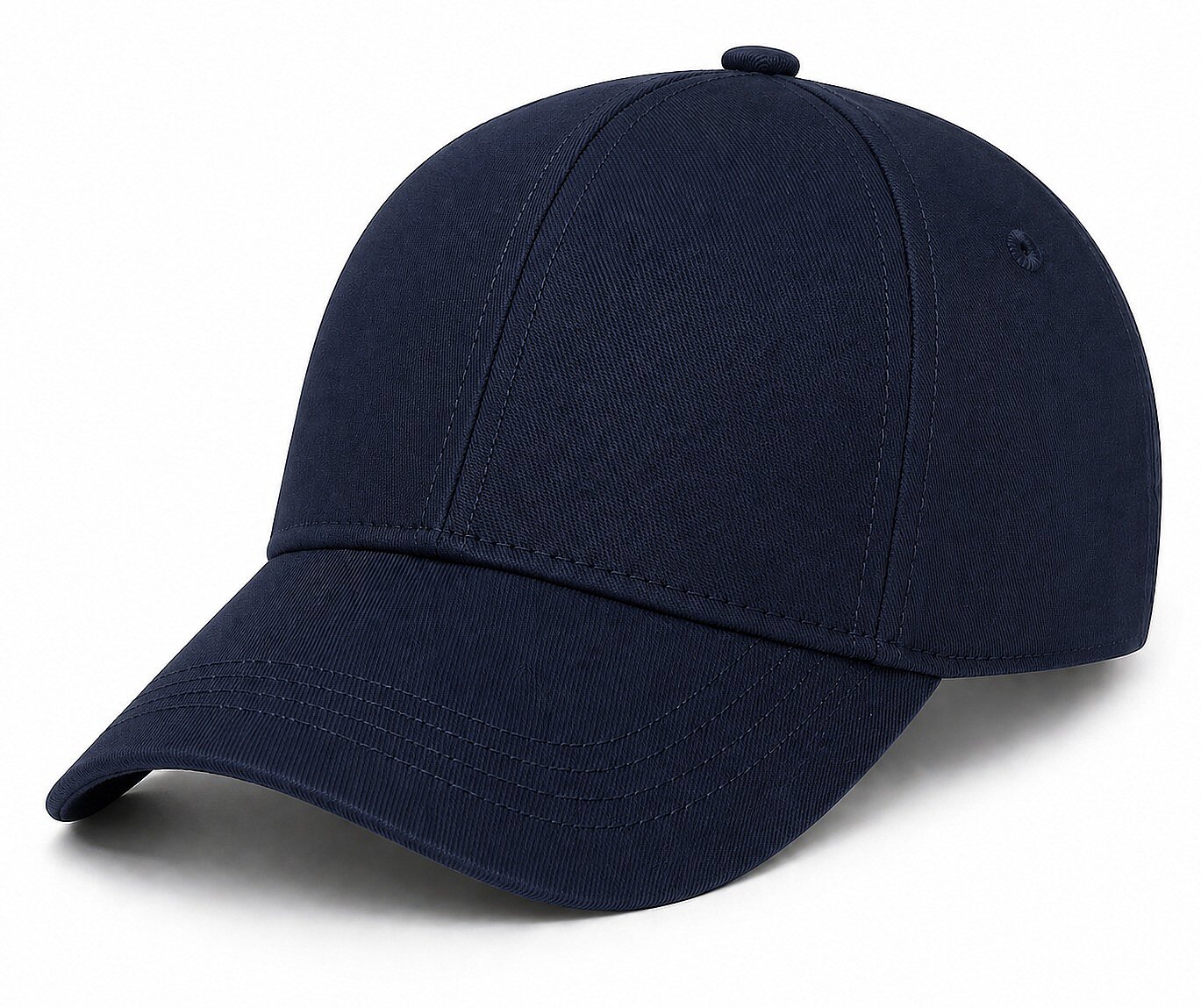 Y1051-025 Suyutti Gabardin Şapka 6lı Lacivert - 1