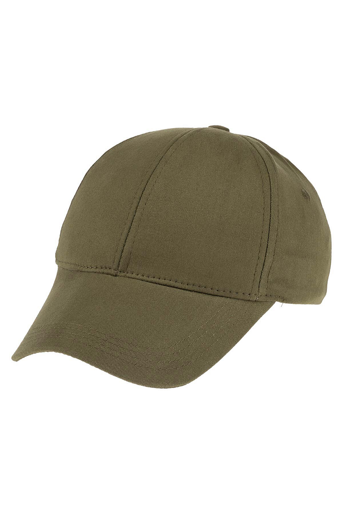 Y1051-048 Suyutti Gabardin Şapka 6lı Haki - 1